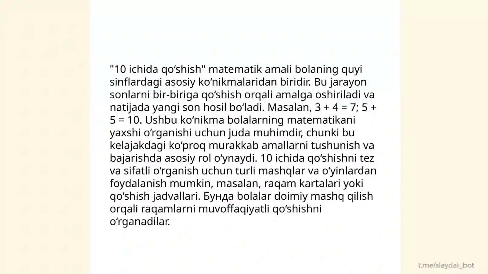 Matematika o'qitish nazariyasi 4