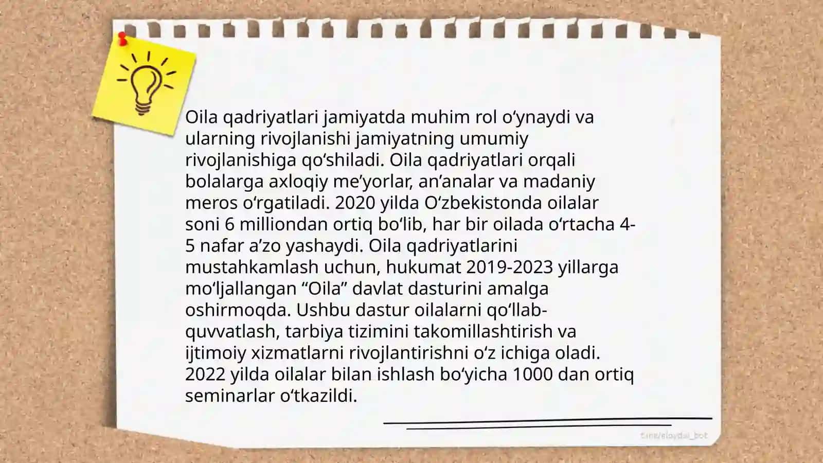 Oil va oilaviy qadriyatlar ma'naviy madaniyatning bosh omili 4