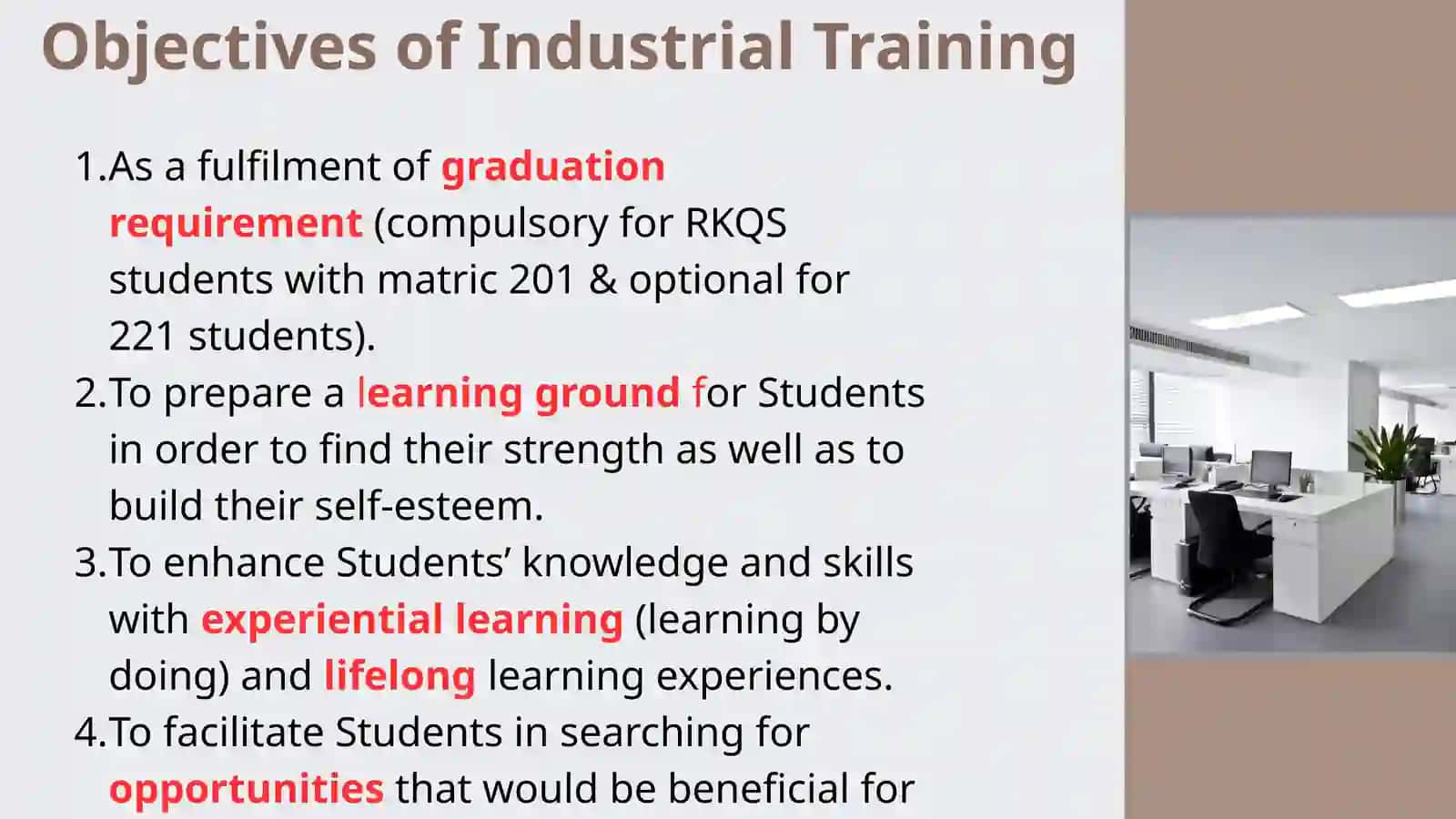 Industrial Training Program 4