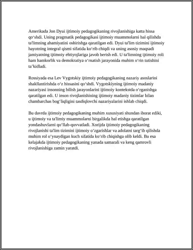 XORIJDA IJTIMOIY PEDAGOGIKANING RIVOJLANISH TARIXI 4