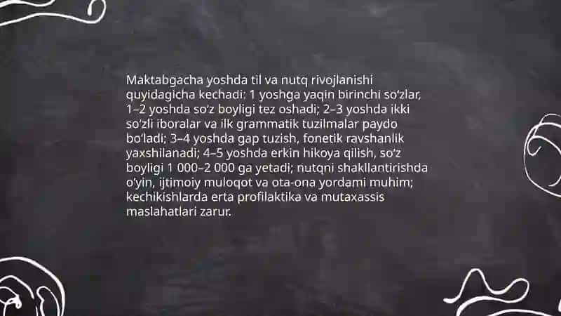 Maktabgacha yosh davrida psixik rivojlanish xususiyatlari 4