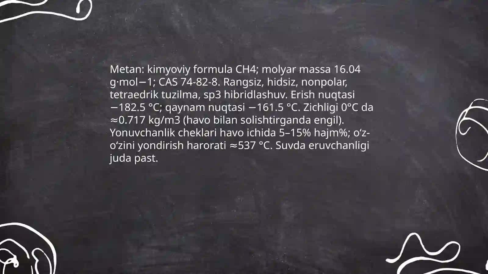 Gaz va uning turlari haqida malumot yig'ish gaz sifati boyicha standartlarini organish 4