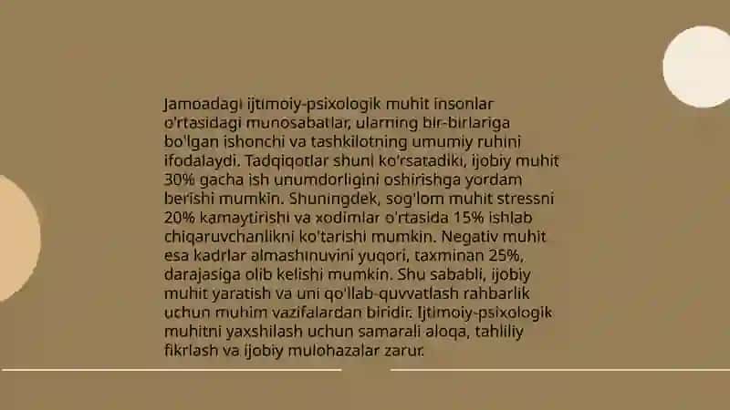 Komil inson shaxsni tarbiyalashda jamoaning oʻrni va ahamiyati 4