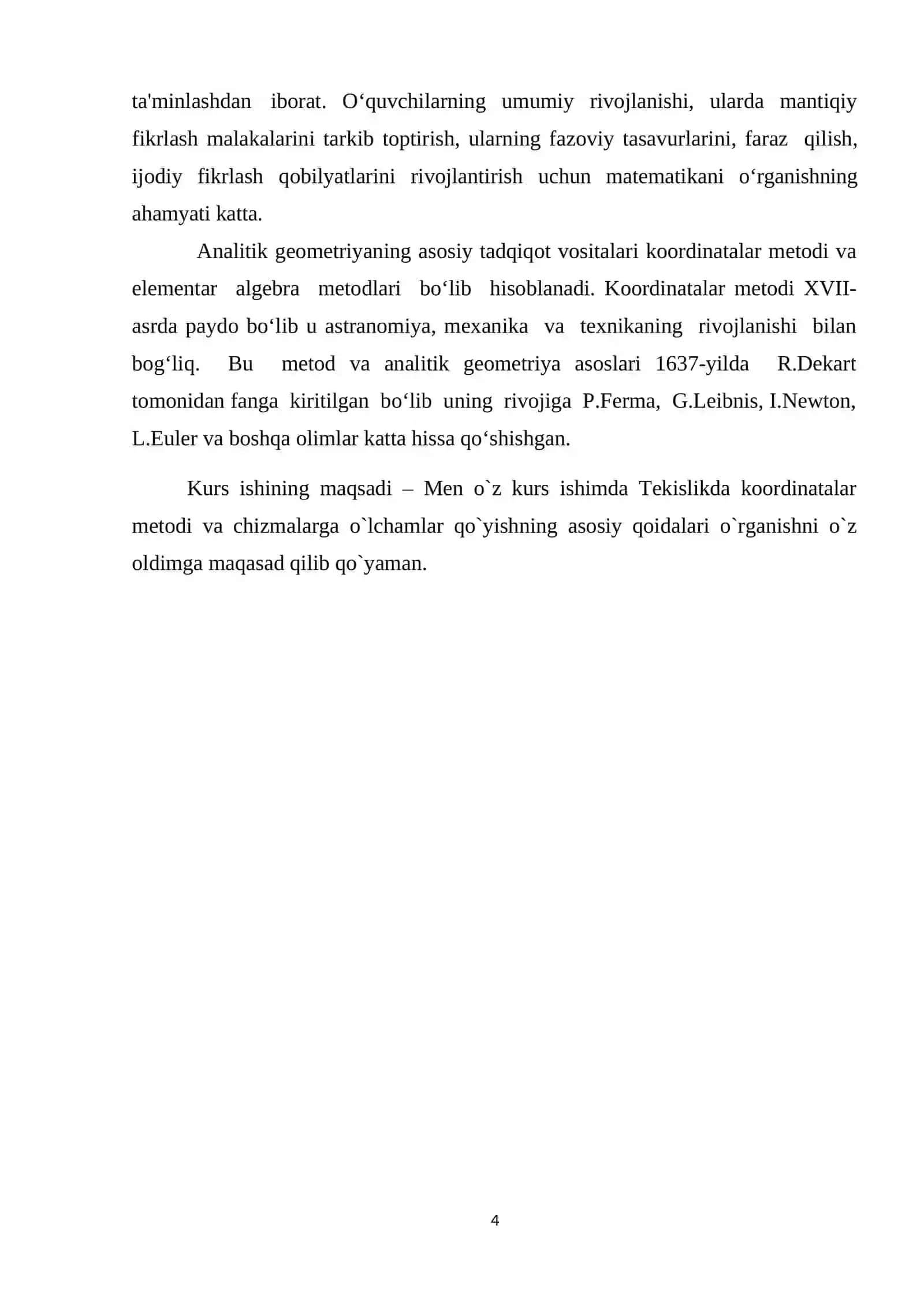 Tekislikda va fazoda koordinatalar sistemasini almashtirish 4
