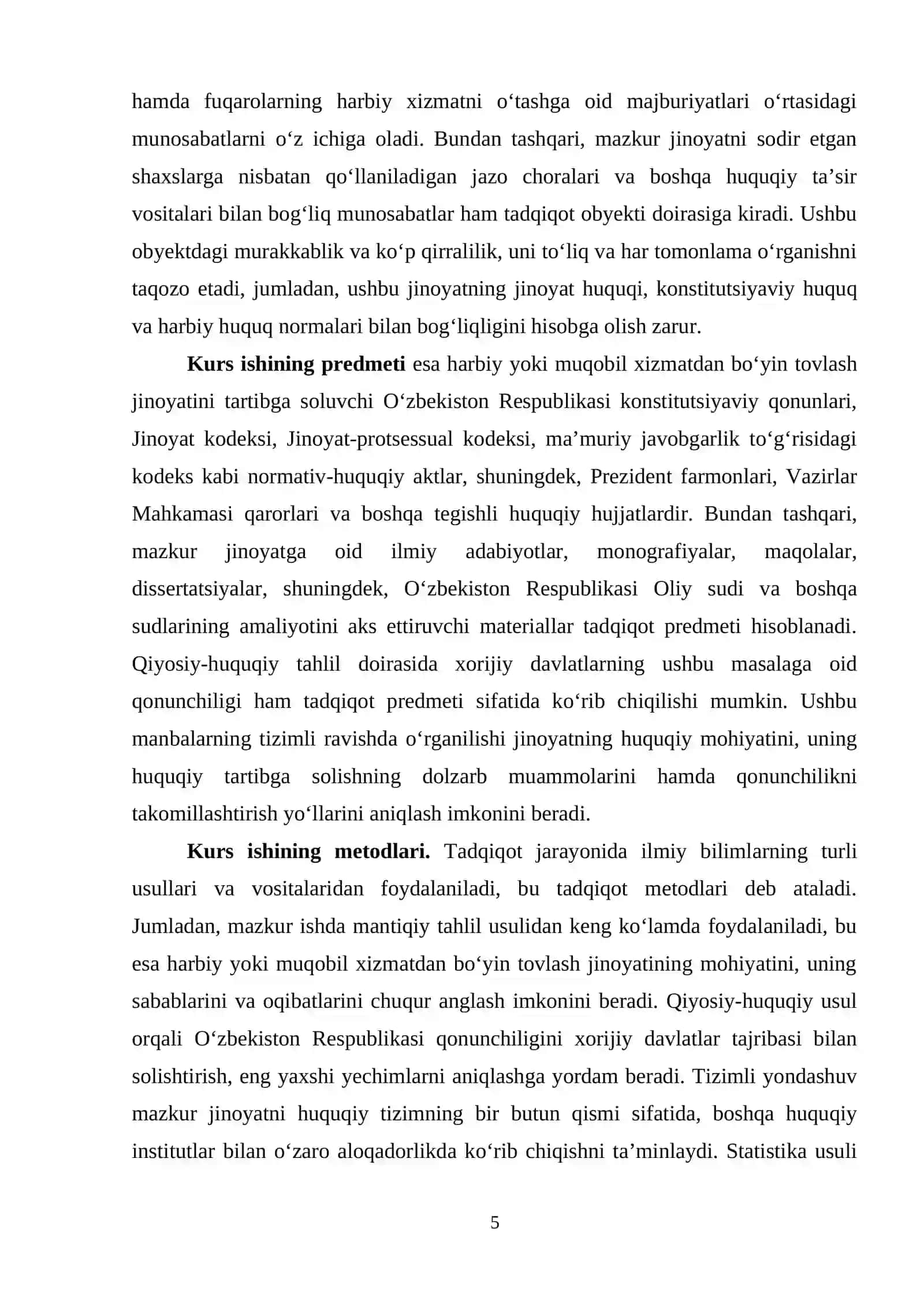 Harbiy yoki muqobil xizmatdan bo‘yin tovlashning jinoiy huquqiy xususiyatlari 4