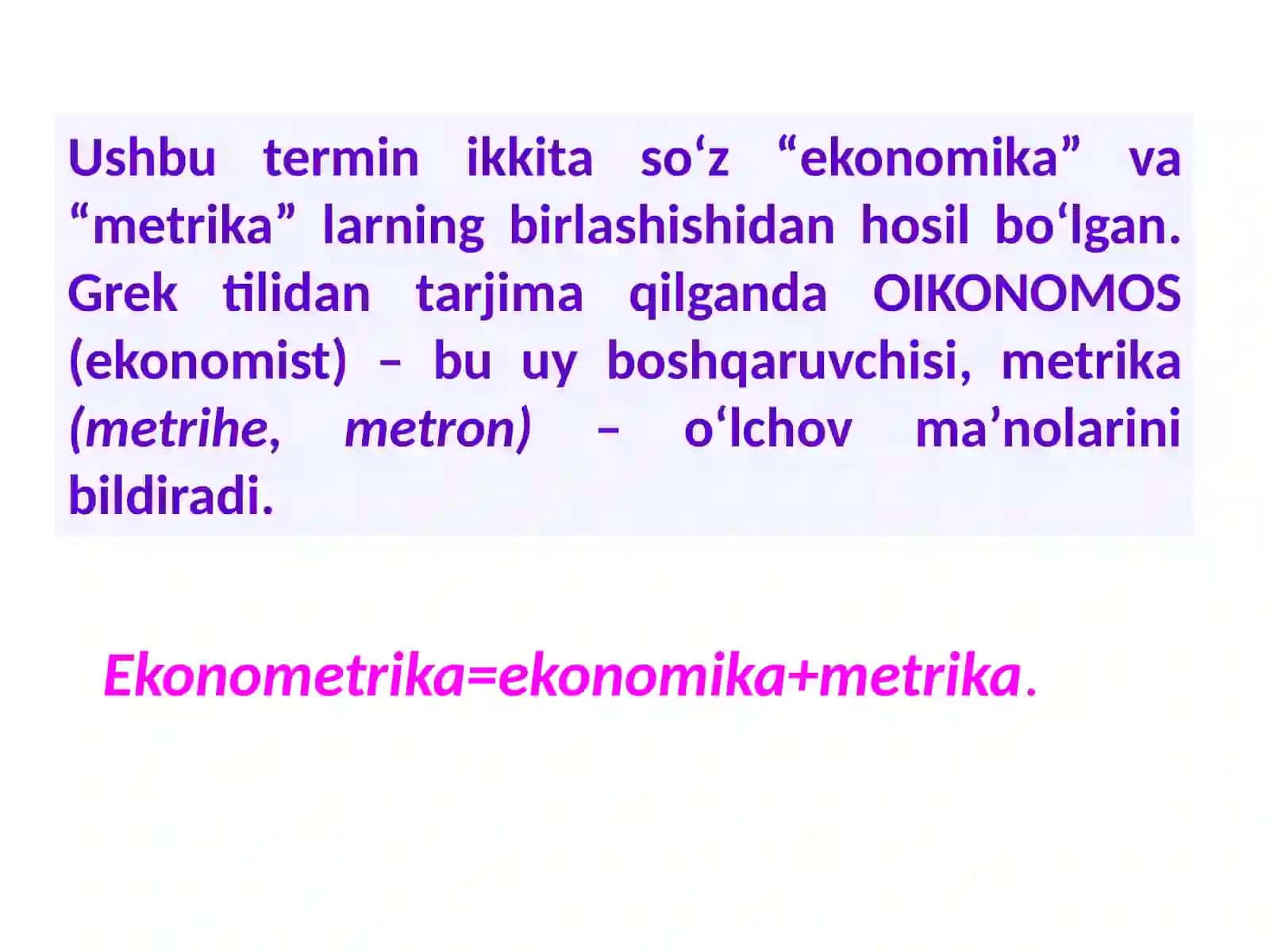 EKONOMETRIKA 4