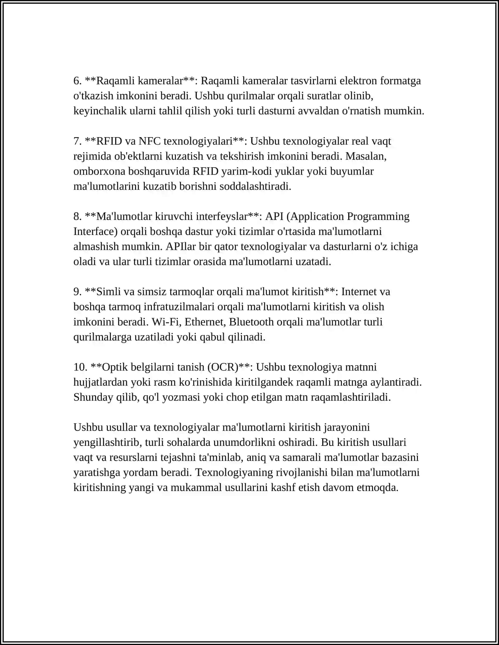 MICROSOFT EXCEL ELEKTRON JADVAL MUXARRIRI YORDAMIDA TIBBIY BIOLOGIK TAJRIBA NATIJALARINI STATISTIK QAYTA ISHLASH VA BAXOLASH 4