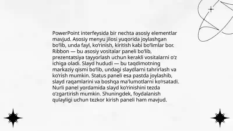 MS Power Pointda oʻrgatuvchi interaktiv taqdimotlar yaratish Ms Power Pointda giperssilkalar oʻrnatish. 4