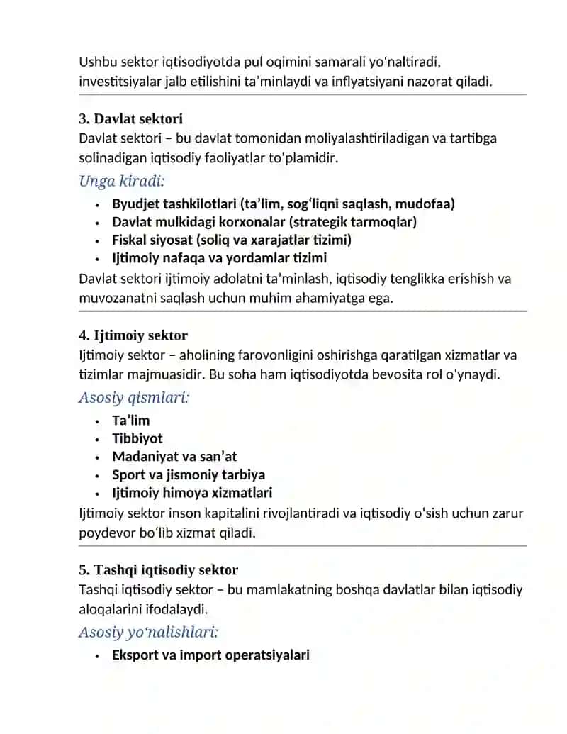 Milliy iqtisodiyot va uning makroiqtisodiy o‘lchamlari 4