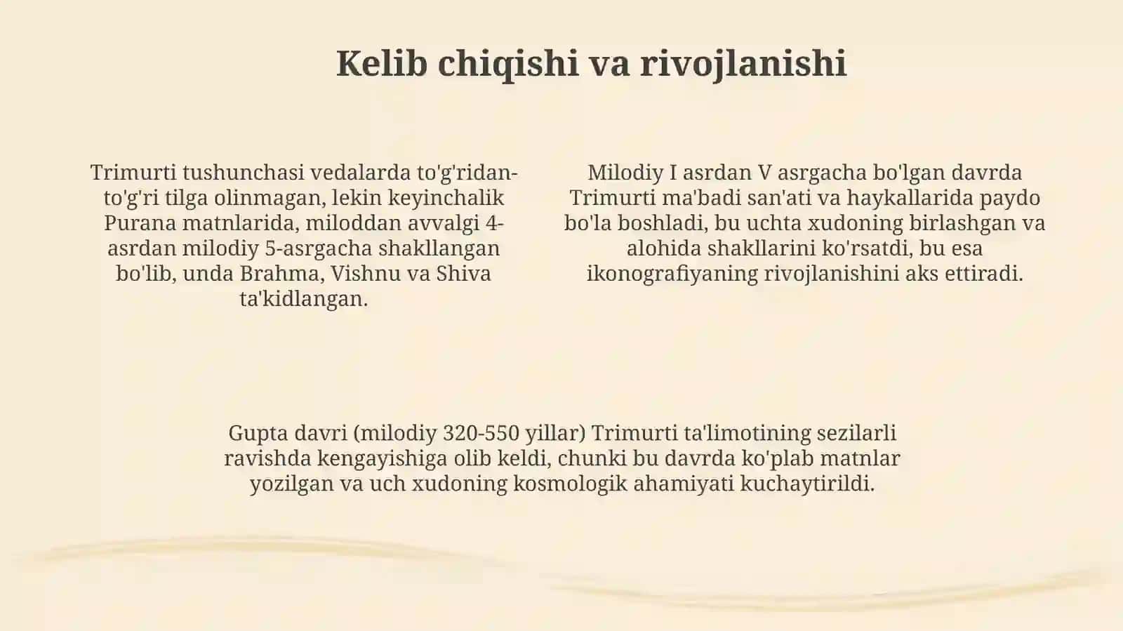 Xinduiylikdagi uchlik (trimurti) xudolari 4