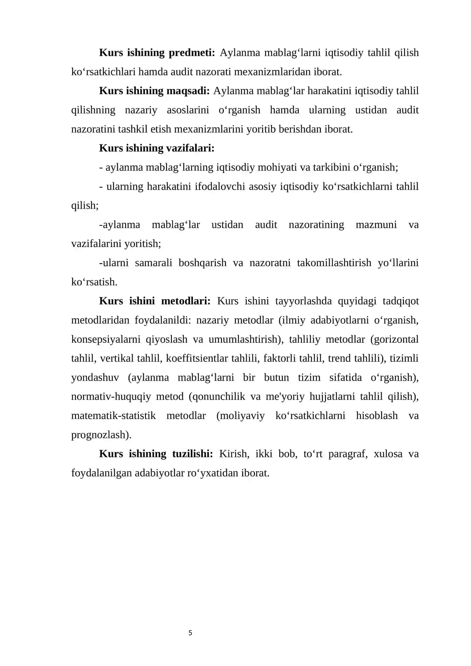 Korxonalarda aylanma mablag‘lar harakatining iqtisodiy tahlili va audit nazoratini tashkil etish 4