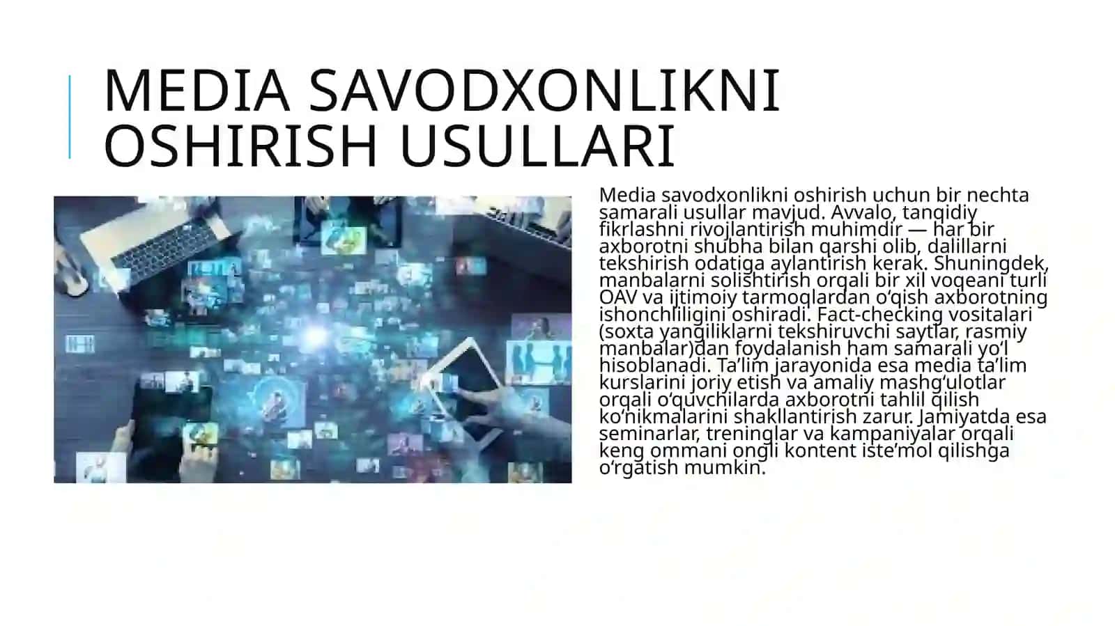Media Savodxonlikni Oshirish 4