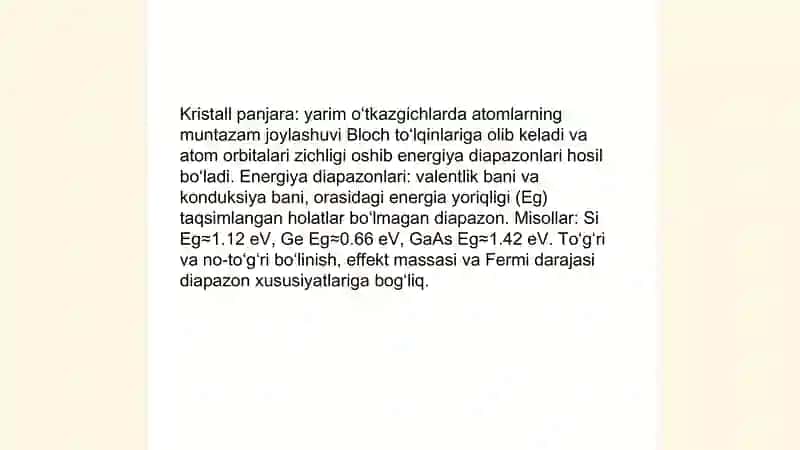 Yarim o'tgazgichlar mavzusi 4