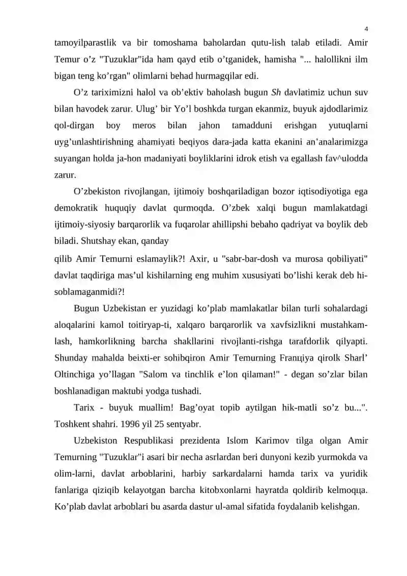 TURKISTONDA AMIR TEMUR HUKMRONLIGI DAVRI. 4