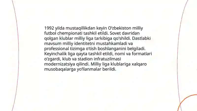 Mustaqillikdan avval va mustaqillikdan keyin sportning ozgarishi futbol va boks boyicha 4