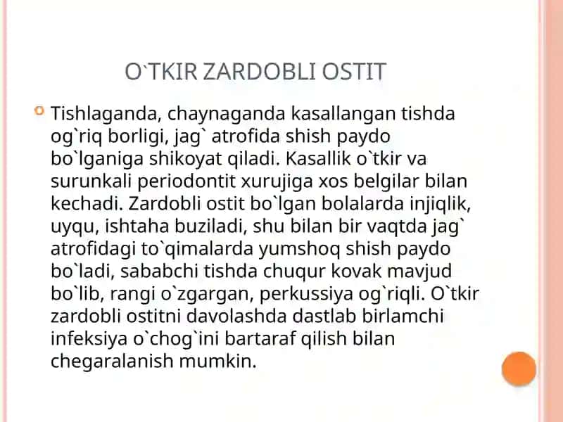 Bolalar jarrrohlik stomatologiyasi mustaqilish 4
