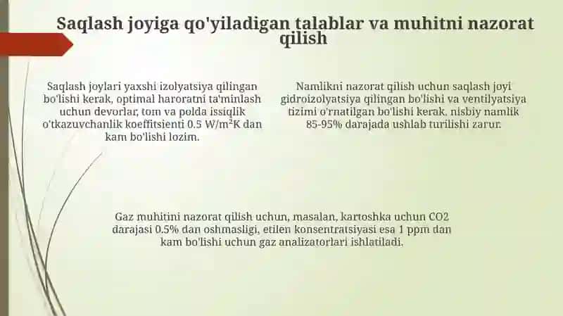 Poliz ekinlari mahsulotlarini saqlash 4