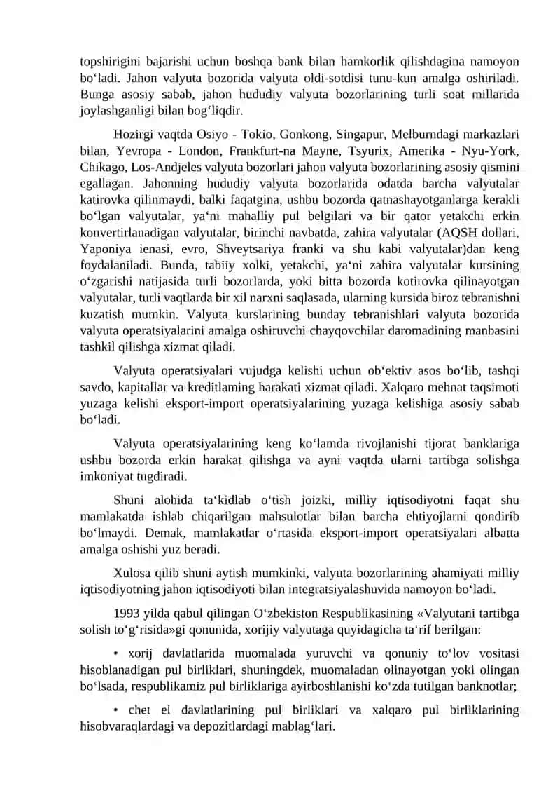 Xorijiy valyutalar bozori 4