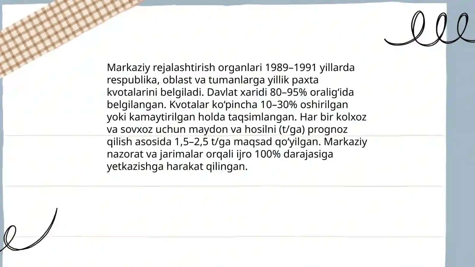Paxta yig‘im-terimida majburiy mehnat va "yordamchi" tizimi 4