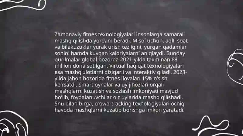 Jismoniy faollik va sog'likni saqlash: Zamonaviy tendensiyalar 4