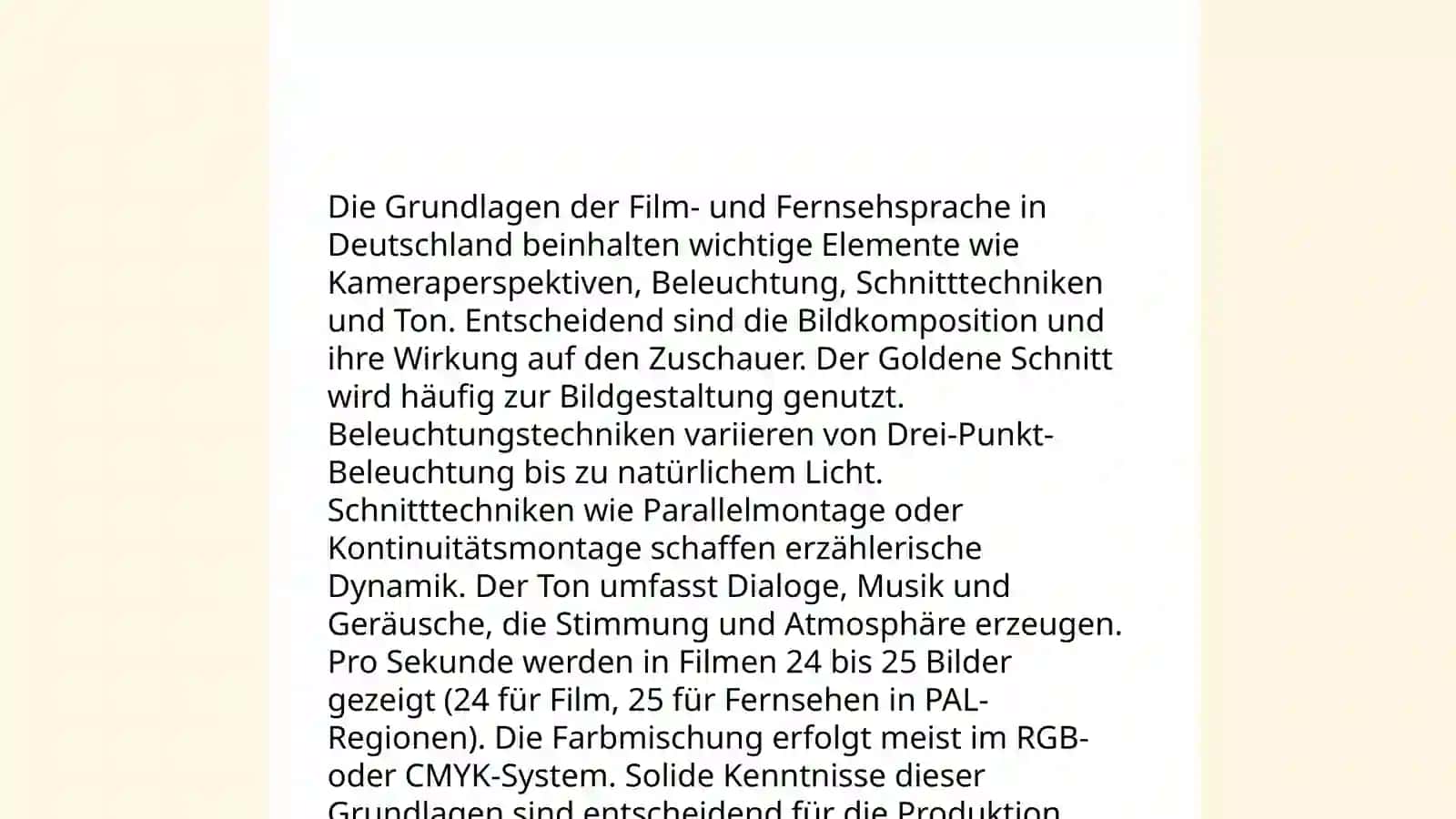 Audiovisuelle Texte und ihre mediale Ausarbeitung 4
