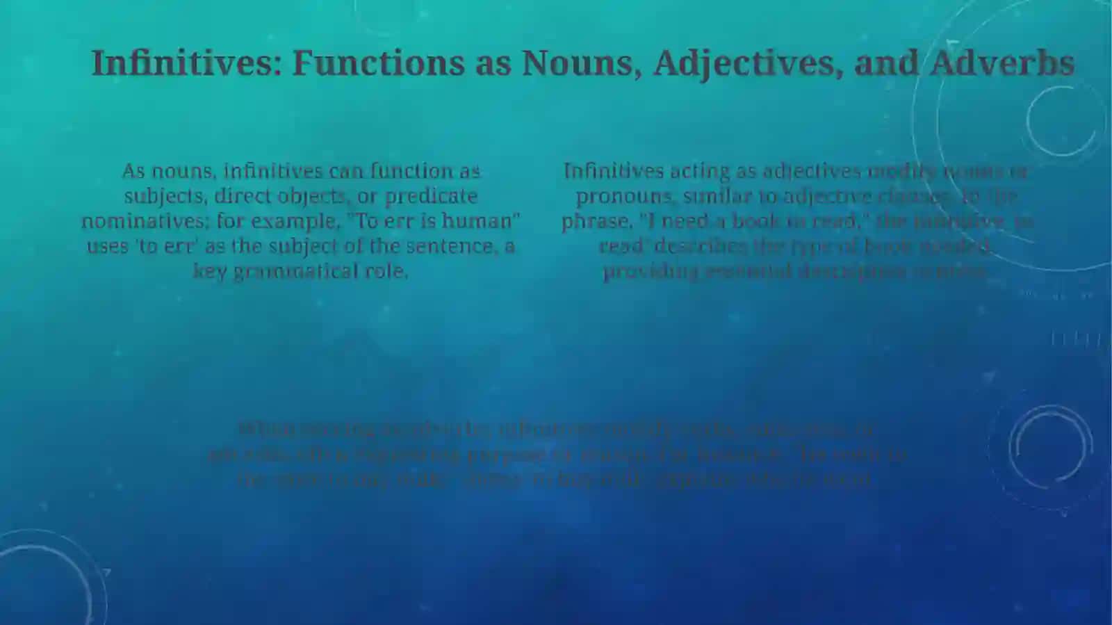 Infinitive and gerund 4
