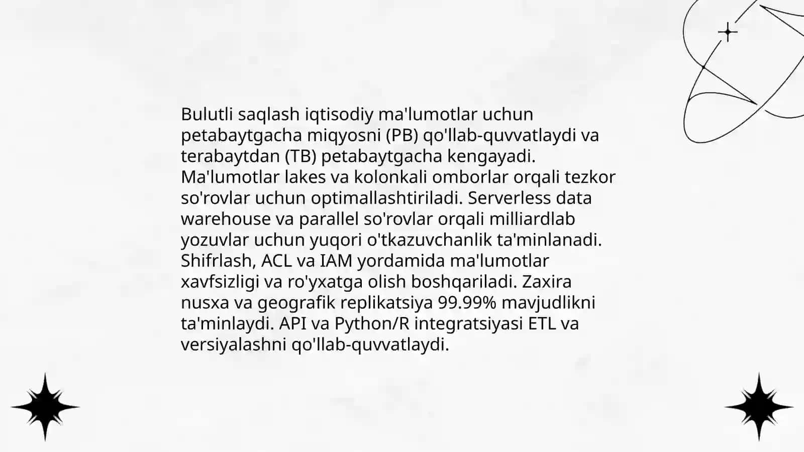 Bulutli tehnologiyalardan foydalanish imkoniyatlari 4