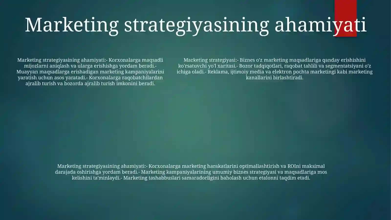 MarketingStrategiyasi 4