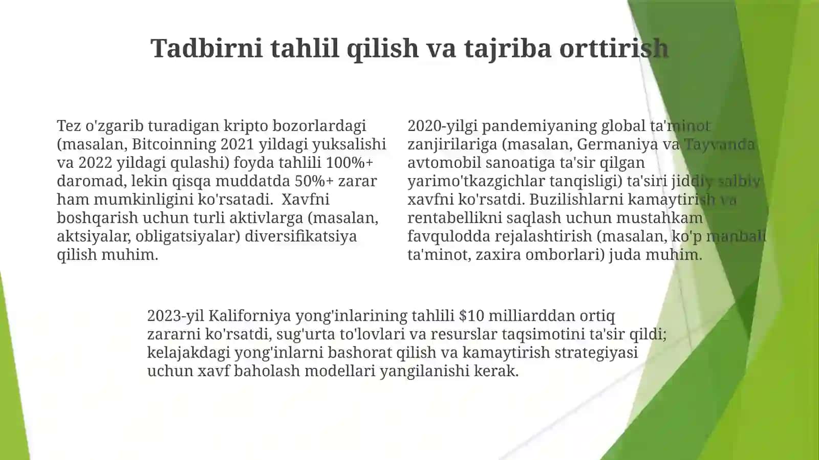 Strategik Xatarlarni Kamaytirish va Foydani Maksimalashtirish 4
