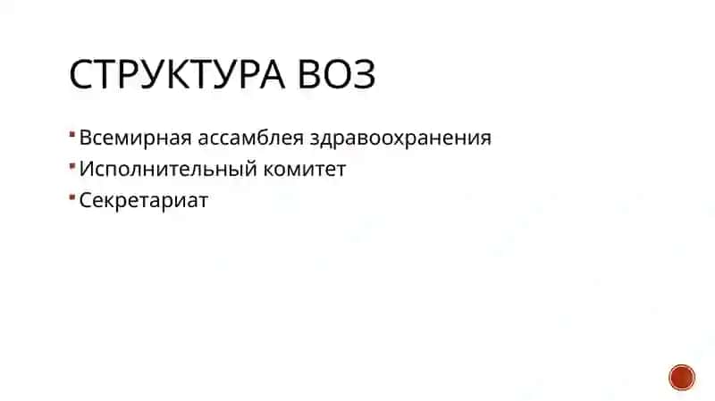 Всемирная организация здравоохранения (ВОЗ) 4