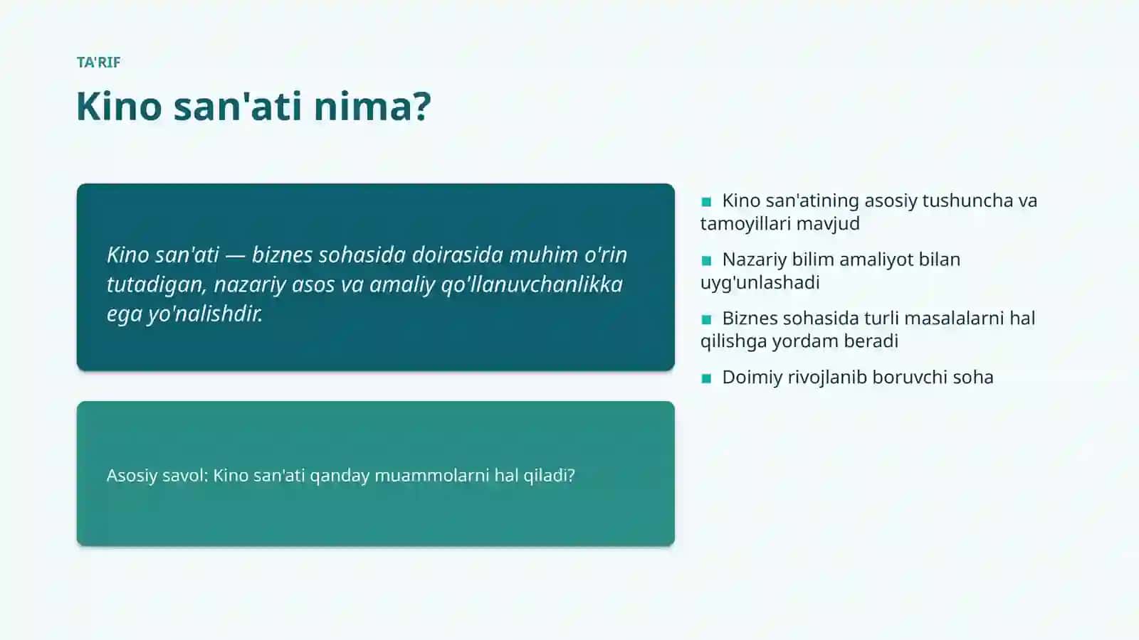 Kino san'ati Taqqosiy tahlili 4