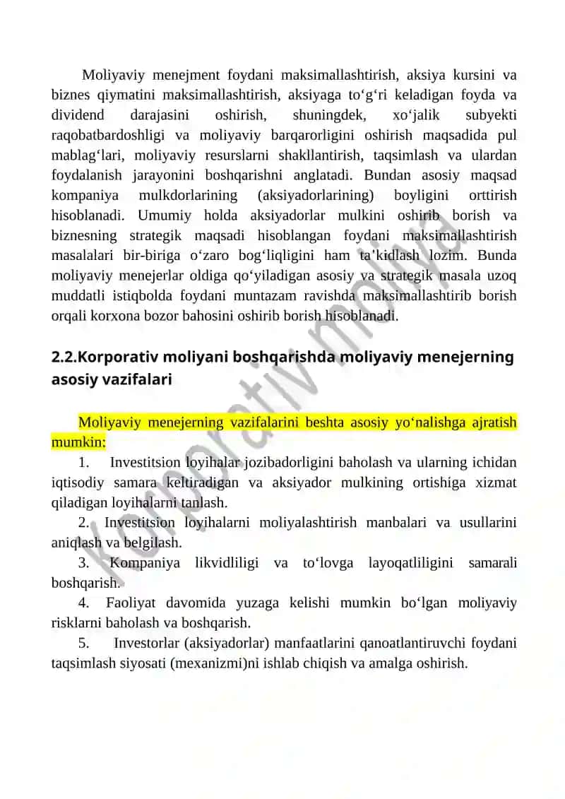 KORPORATIV TUZILMALARDA MOLIYAVIY MENEJERNING ROLI 4