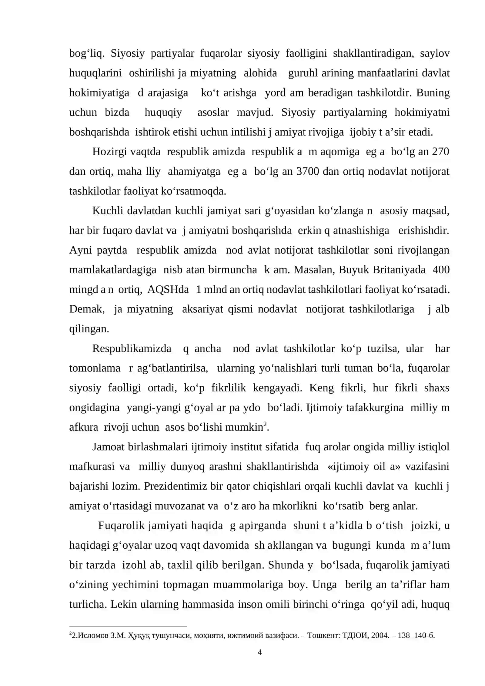 MUNDARIJA 4