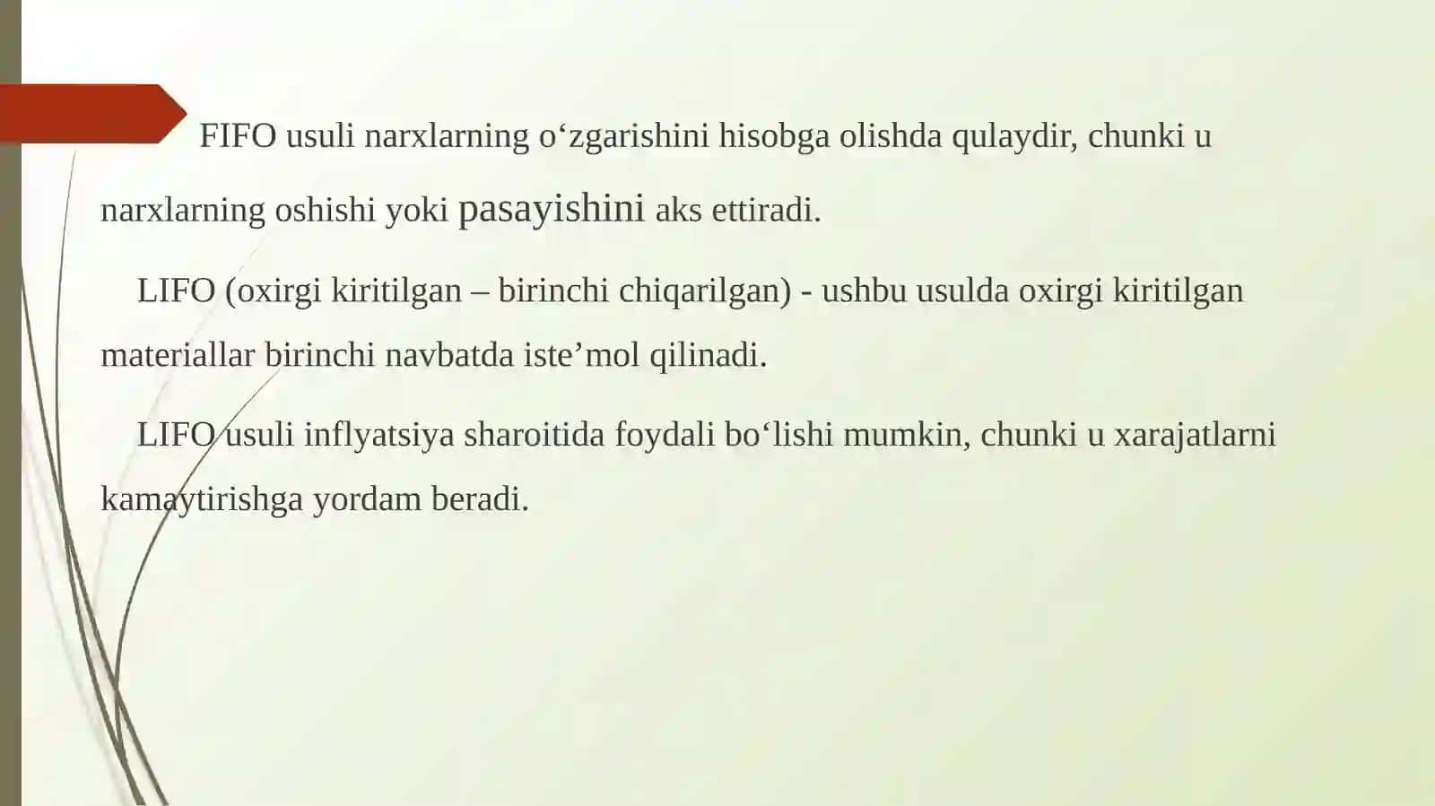 MATERIALLARNI HISOBGA OLISHNING UZLUKSIZ VA DAVRIY USULLARI 4