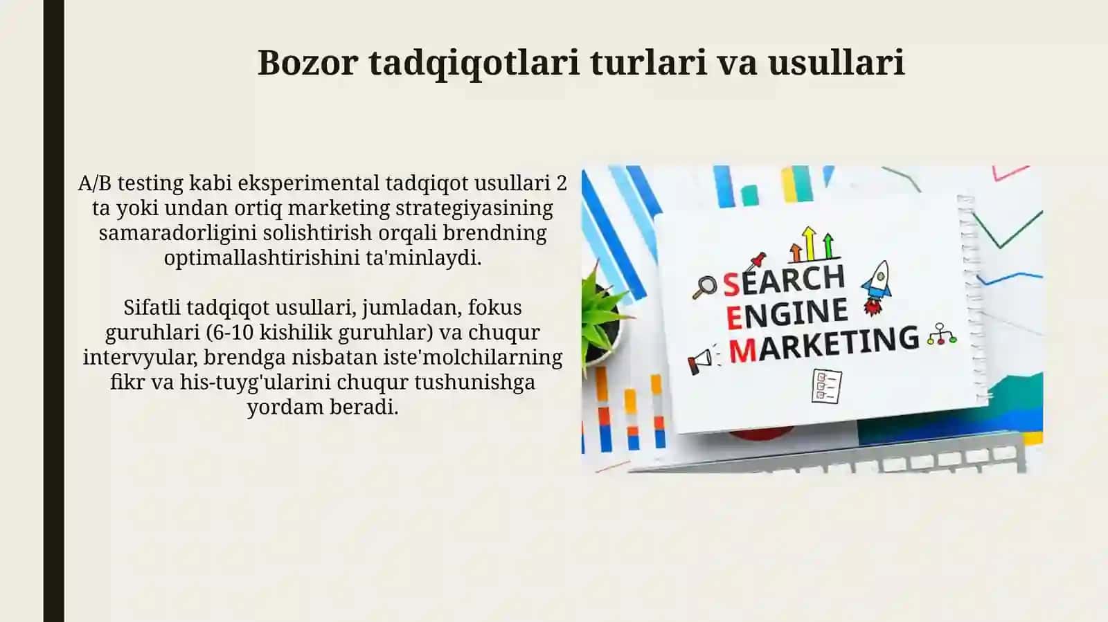 Brendni boshqarishda marketing tadqiqotlari 4