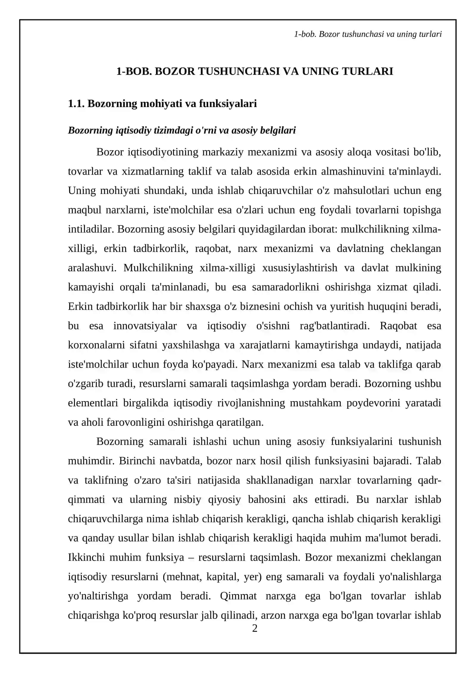 Bozor va tavakkalchilik 4