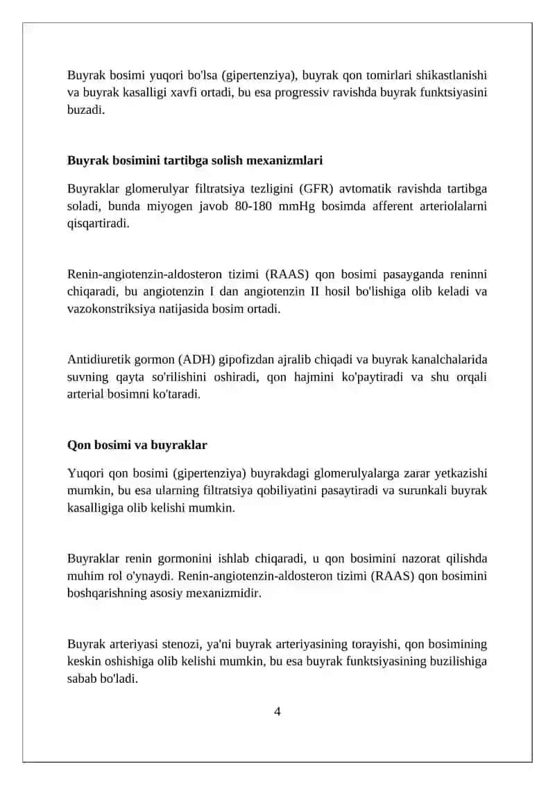 Buyraklar bosimi fiziologiyasi 4
