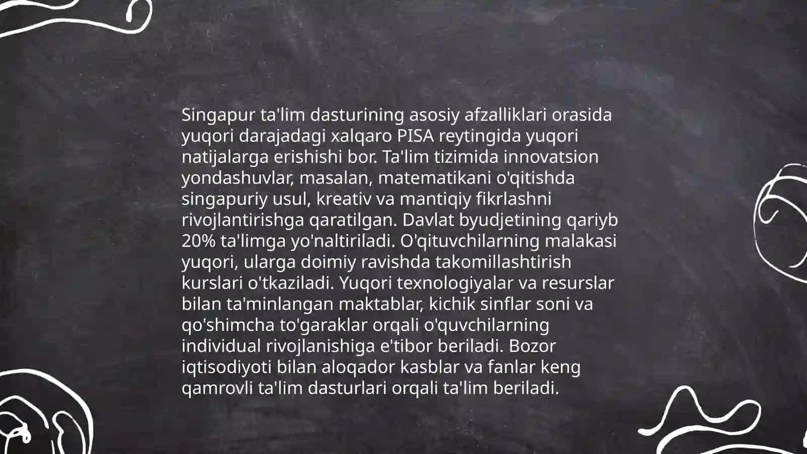 Singapur ta'lim dasturi 4
