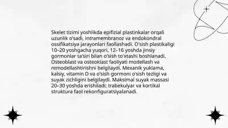 Yoshlik davrlarining morfologik va fiziologik xususiyatlari 4