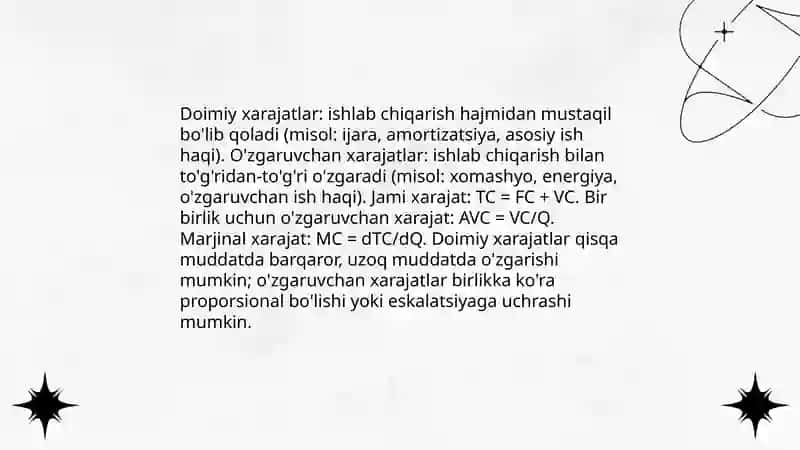 Umumiy biznes xarajatlari 4