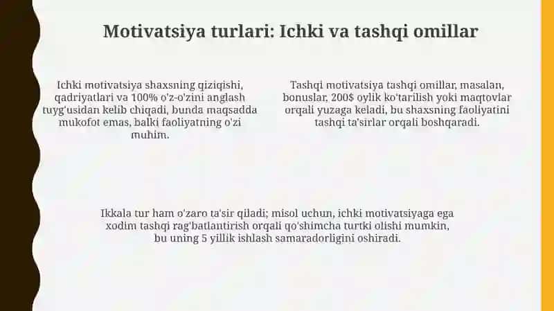 Motivatsiya haqida umumiy tushuncha 4