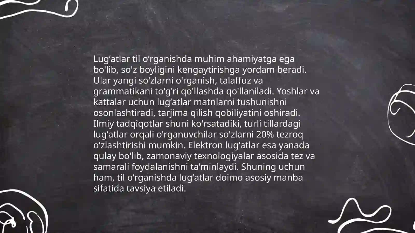 "Matn va lugʻat ustida ishlash" fanining dolzarbligi 4