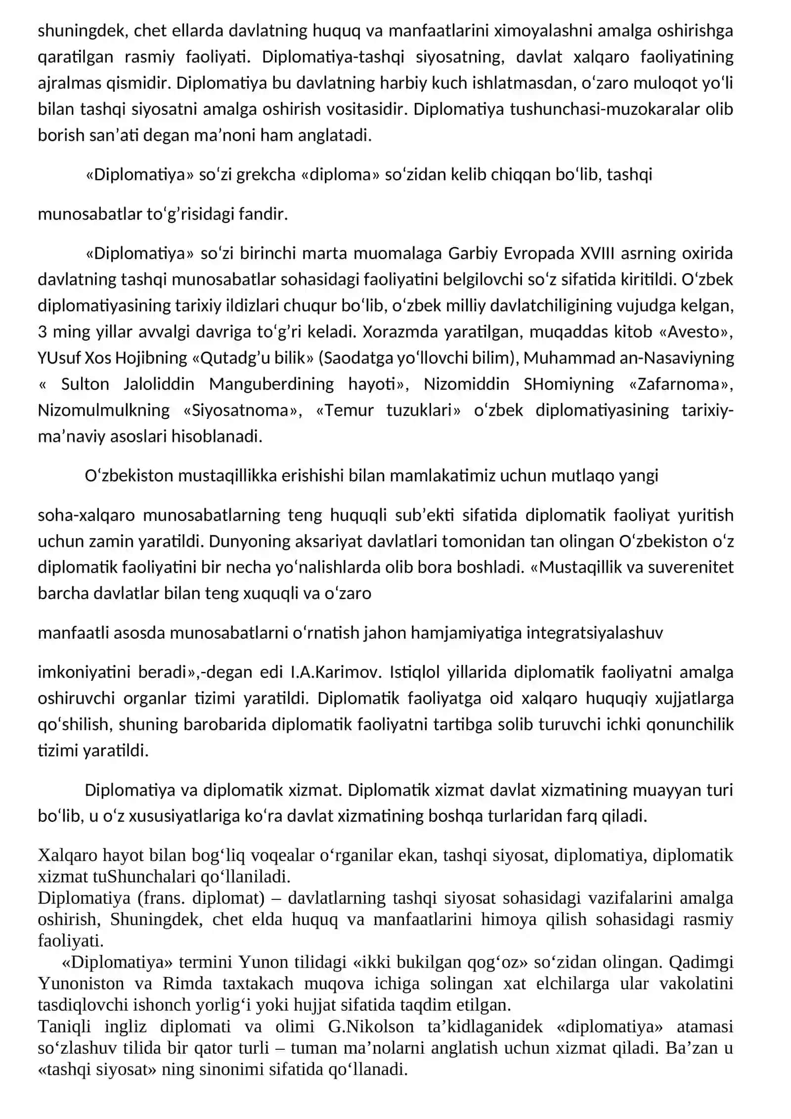 Xalqaro munosabatlar tarixi fanning maqsad va vazifalari 4