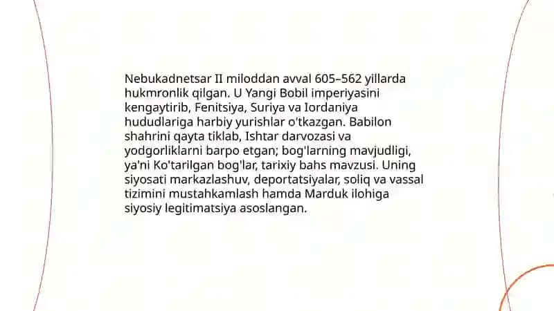 Yangi Bobil podsholigi 4