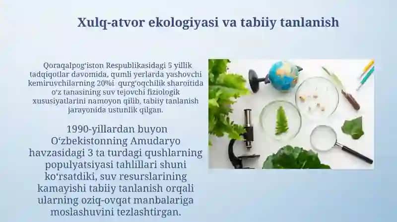 Ekologiyada biologik taqiqotlar 4