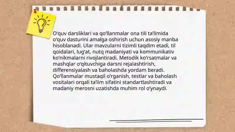 Ona tili taʼlimi jarayonida didaktik materiallarning oʻrni 4