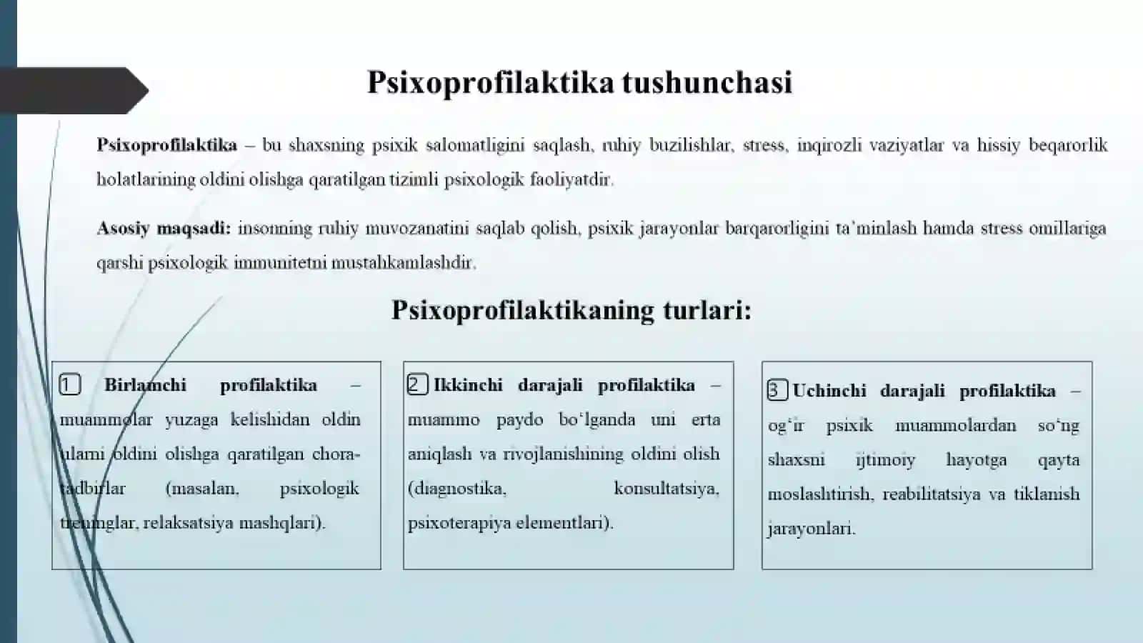 Psixologik korreksiyaning maqsad, vazifalari 4