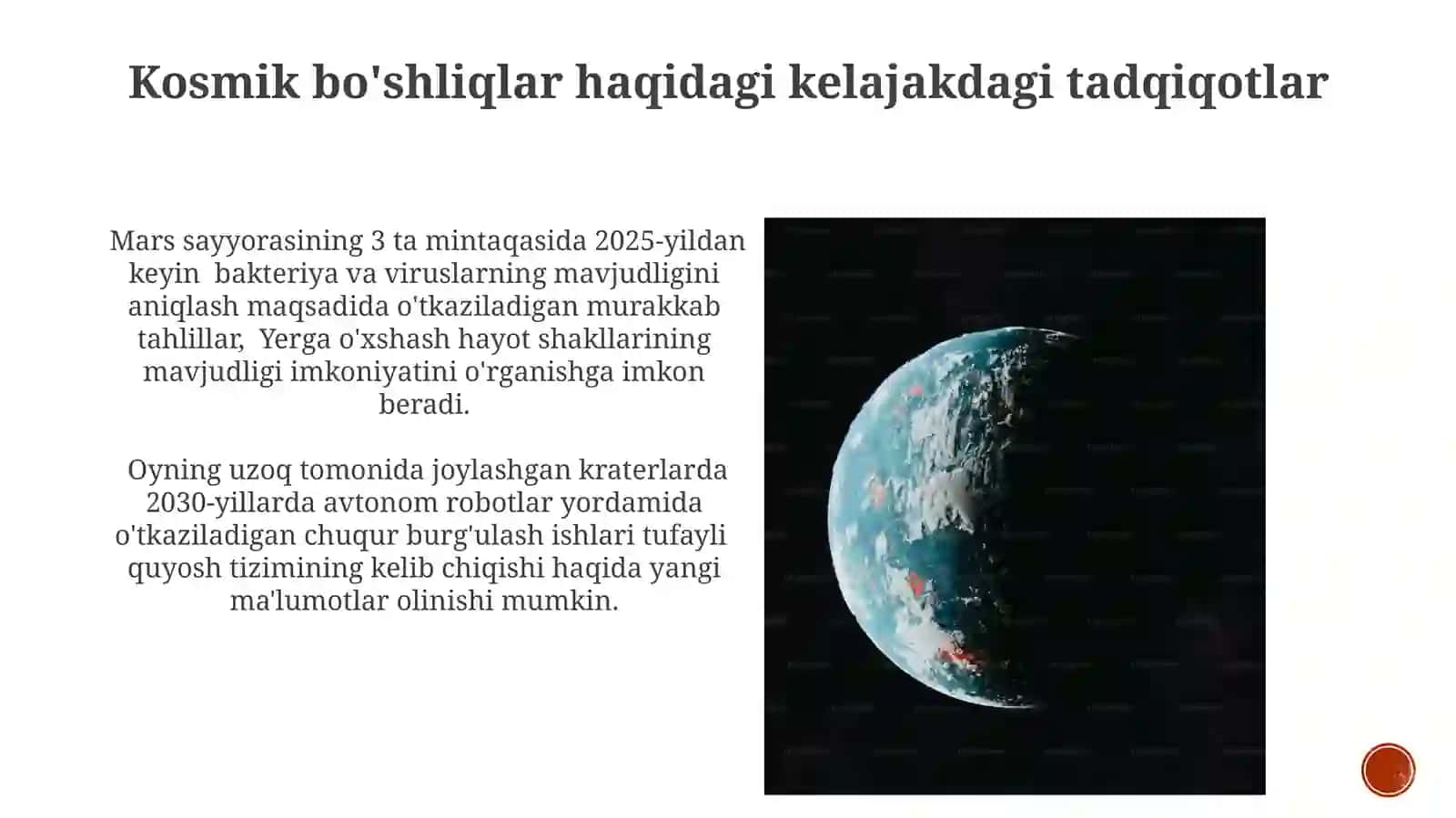 Kosmik Bo'shliqlarning Xususiyatlari 4
