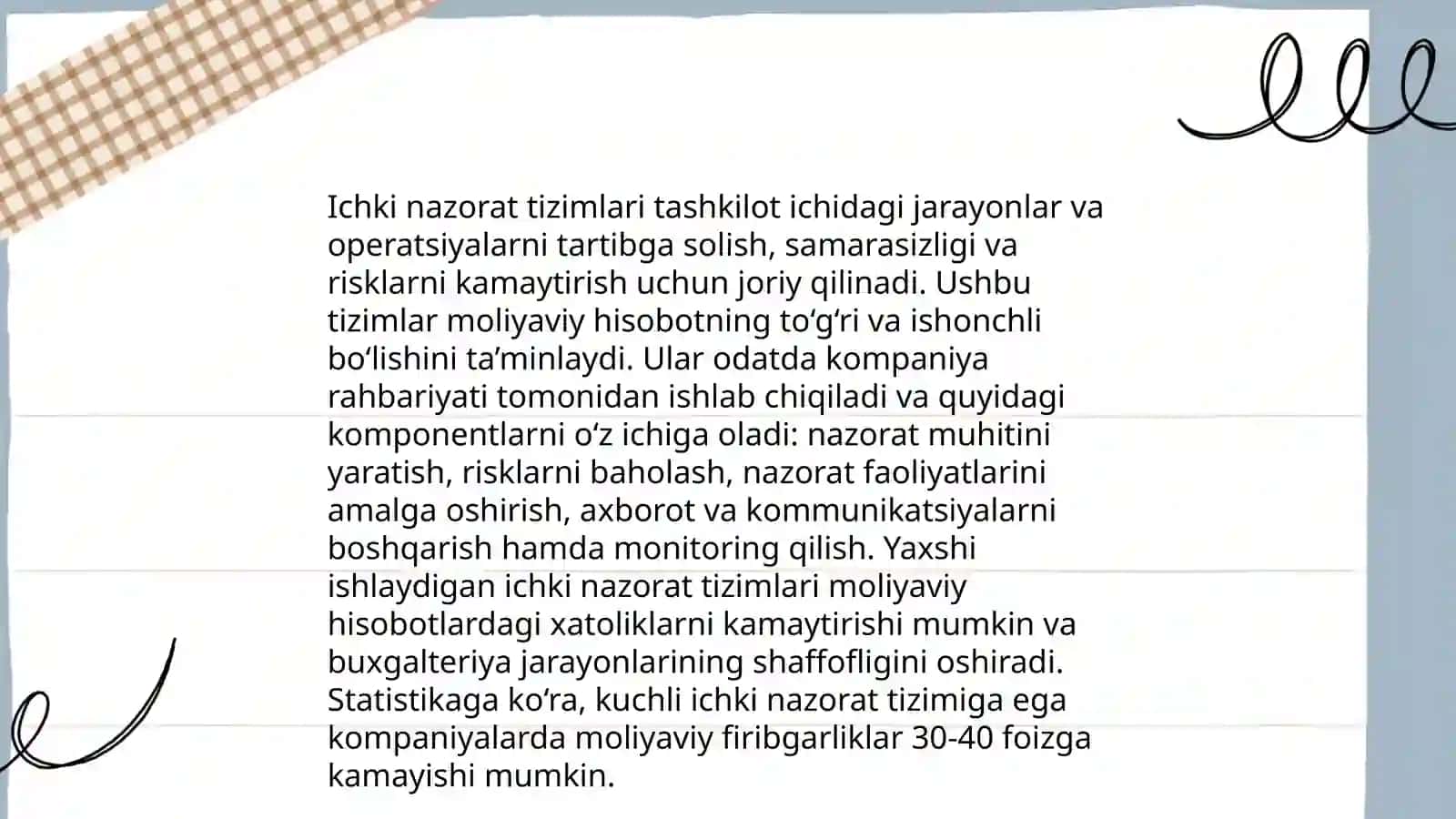 Boshqa tarmoqlarda audit fanining boshqa fanlar bilan oʻzaro bogʻliqligi 4