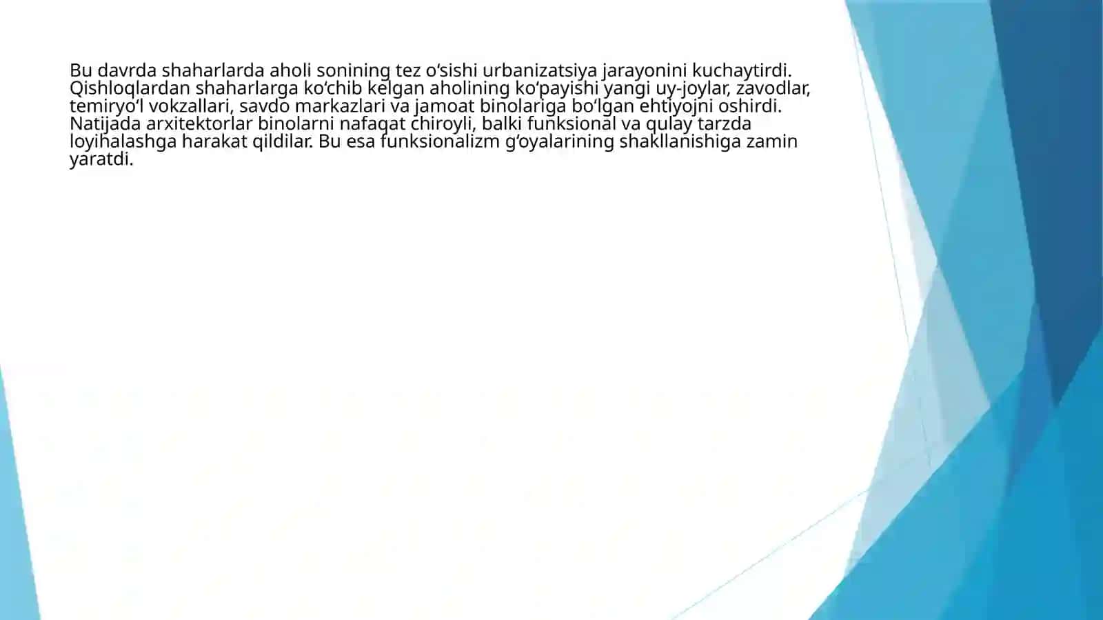 XIX asr mobaynida arxitektura taraqqiyotida yangi tendensiyalarning paydo bo‘lishi 4